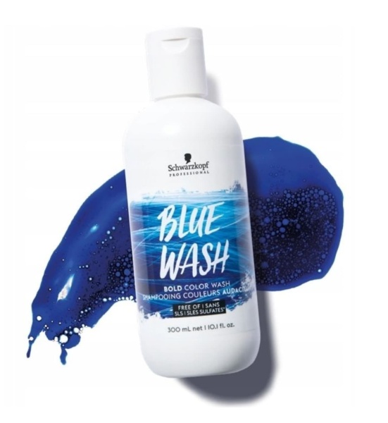 Schwarzkopf Color Wash для волос бессульфатный Blue (Синий) 300мл
