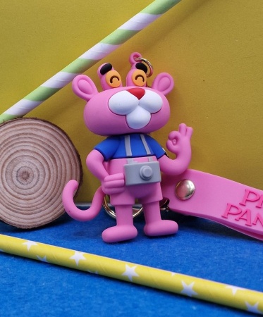 Брелок Розовая Пантера с фотоаппаратом (Pink Panther)