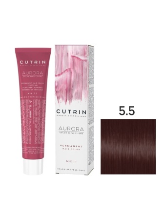 Cutrin Aurora крем-краска для волос 5/5 Бархатная ночь 60мл