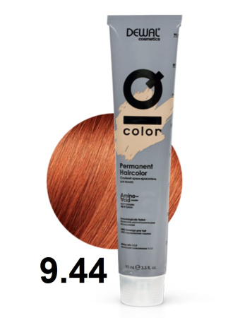 Dewal Cosmetics Крем-краска для волос IQ Color 9/44 очень светлый интенсивно-медный блондин, 90мл
