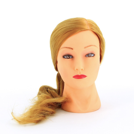 Dewal Голова учебная манекен, протеиновые волосы, блондинка 50-60 см