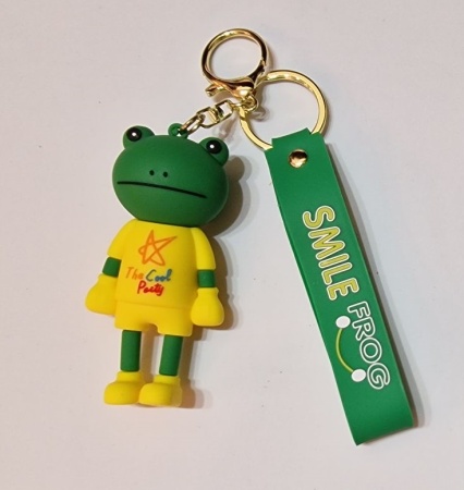 Y&M Брелок Лягушка желтый (Smile Frog)