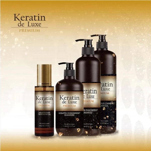 De Luxе Professional Защитное масло для волос, обогащённое кератином Keratin De Luxе Hair Oil 100мл