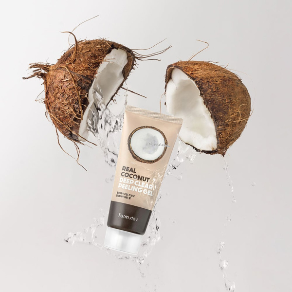 FarmStay Пилинг-скатка для лица с кокосом Real Coconut Deep Clear Peeling Gel 100мл