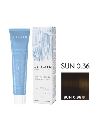 Cutrin Aurora Demi крем-краска для волос 0/36 Яркое солнце 60мл