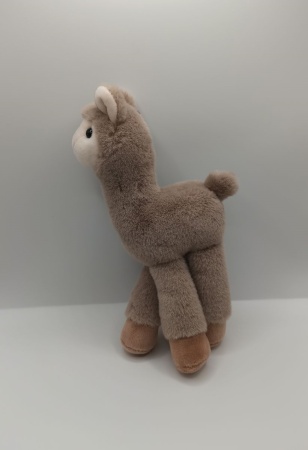 Y&M Брелок мягкая игрушка Лама Альпака коричневая