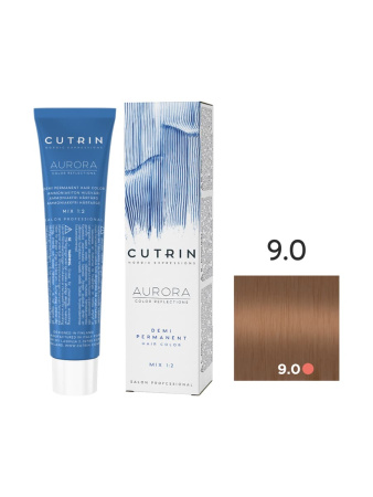 Cutrin Aurora Demi крем-краска для волос 9/0 Очень светлый блондин 60мл