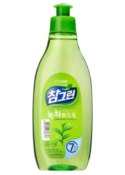 Lion Средство для мытья посуды, овощей и фруктов, зеленый чай Chamgreen 300гр