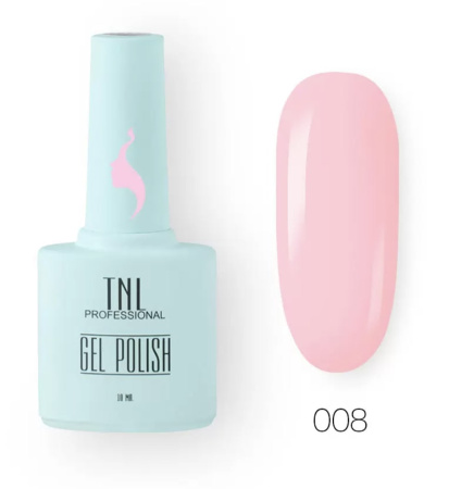 TNL Гель-лак для ногтей 8 Чувств №008 (розовый фламинго) 10мл
