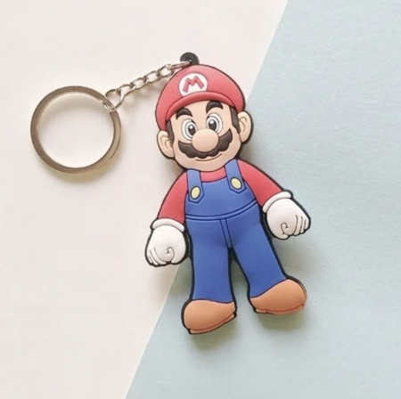 Брелок Супер Марио/ Марио плоский (Rainbow)