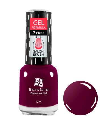 Brigitte Bottier Лак для ногтей Gel Formula №05 (темно-пионовый) 12мл