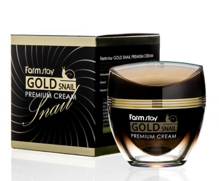 Farmstay Крем для лица с золотом и муцином улитки Gold Snail Premium Cream 50мл