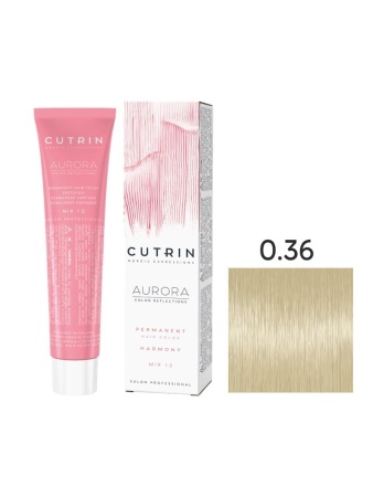 Cutrin Aurora крем-краска для волос 0/36 Холодный песок 60мл