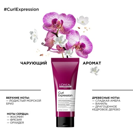 L'Oreal Professionnel Крем-уход несмываемый для интенсивного увлажнения кудрявых и вьющихся волос Curl Expression 200мл