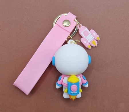 Брелок Космонавт розовый (Ameikaji)