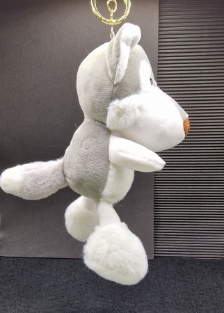 Y&M Брелок мягкая игрушка Волк серый