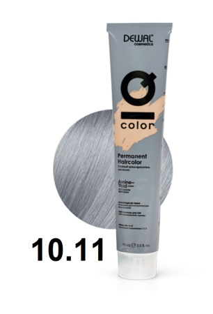 Dewal Cosmetics Крем-краска для волос IQ Color 10/11 экстра светлый интенсивно-пепельный блонд, 90мл
