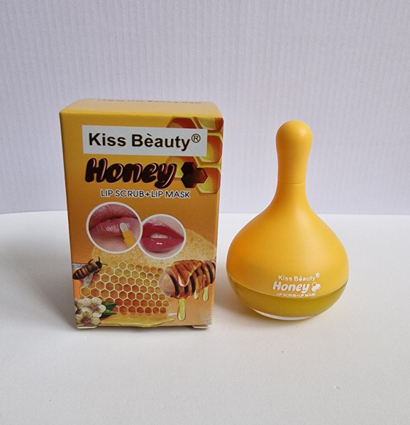 KISS Beauty Скраб-маска для губ с экстрактом меда Honey Lip Scrub+Lip Mask 7,5гр+4гр
