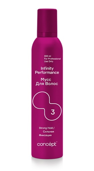 Concept Infinity Мусс для укладки волос сильной фиксации Performance Strong Hold 300мл
