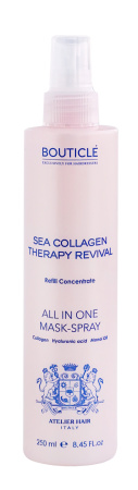 Bouticle Маска-спрей для волос многофункциональная, восстанавливающая и несмываемая с коллагеном Sea Collagen Therapy Revival All In One Mask-Spray 250мл