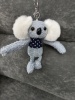 Брелок мягкая игрушка Коала синий/синяя кофта