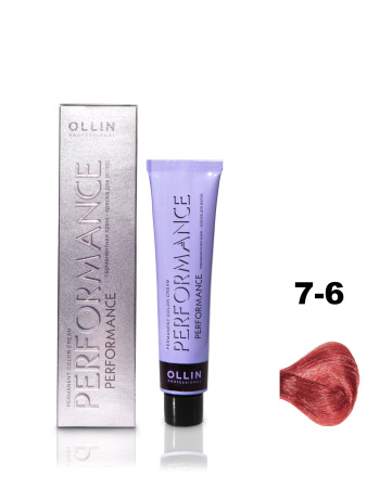 Ollin Performance крем-краска для волос 7/6 русый красный 60мл