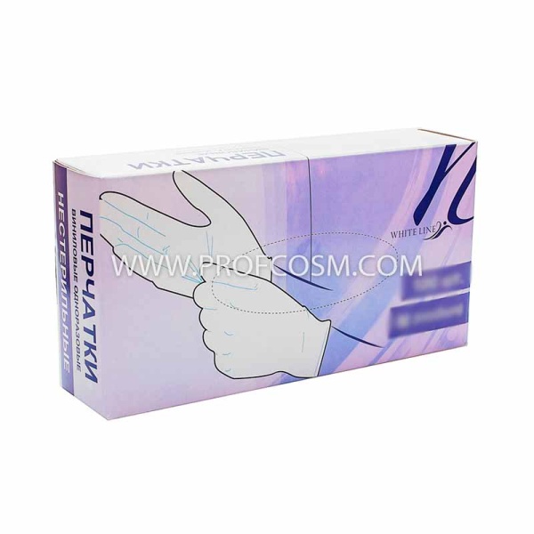 Перчатки виниловые (S) Benovy прозрачные 100 пар