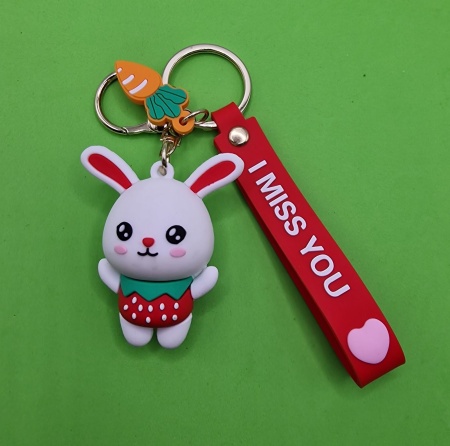 Брелок Зайчик клубничка (I Miss You)