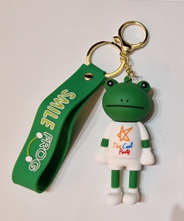 Y&M Брелок Лягушка белый (Smile Frog)