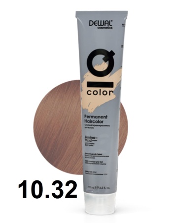 Dewal Cosmetics Крем-краска для волос IQ Color 10/32 экстра светлый золотисто-перламутровый блонд 90мл