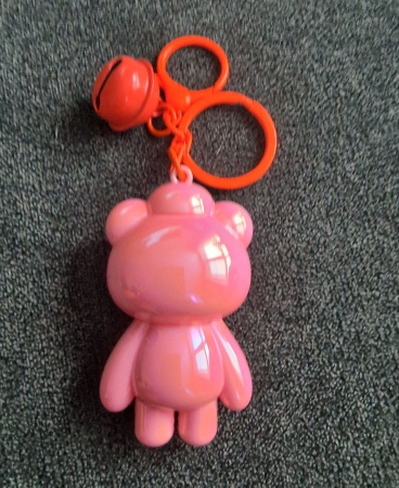 Брелок Панда перламутровый оранжевый