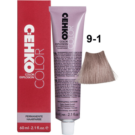 CEHKO Color Explosion крем-краска для волос 9/1 перламутровый блондин 60мл