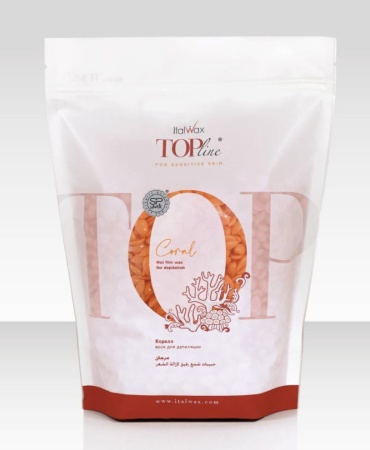Italwax Воск-гранулы горячий, пленочный для депиляции Top Line Coral (Коралл) 750гр