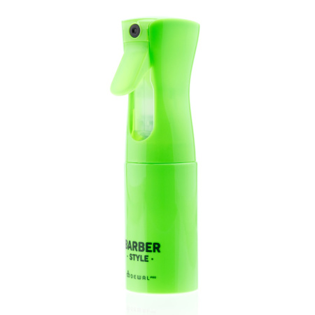 DEWAL Распылитель для волос парикмахерский пластиковый (пульверизатор для воды) BARBER STYLE зеленый 160мл