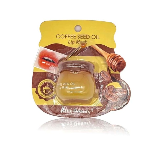 Kiss Beauty Кофейная маска для губ Coffee seed oil Lip Mask 8гр