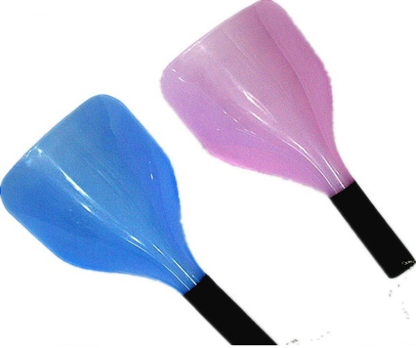 Экран защитный для лица с велюровой ручкой