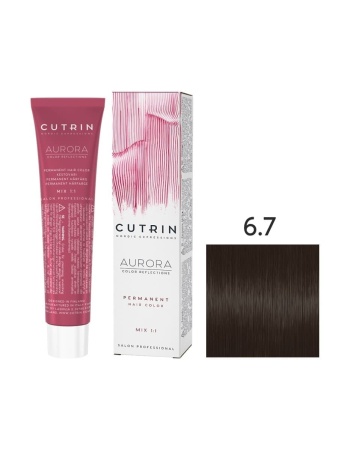 Cutrin Aurora крем-краска для волос 6/7 Темный кофе 60мл