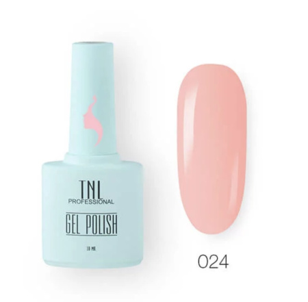 TNL Гель-лак для ногтей 8 Чувств №024 (розовый туман) 10мл