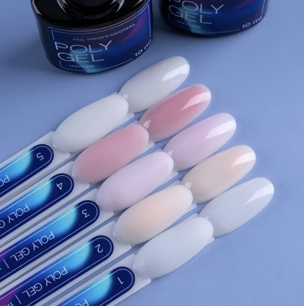 TNL Полигель жидкий для наращивания ногтей Poly Gel №04 карамельный 10 мл