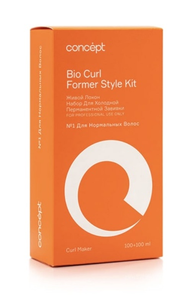 Concept Curl Maker Набор для холодной перманентной завивки для нормальных волос №1 Живой локон Bio Curl Former Style Kit 100мл+100мл