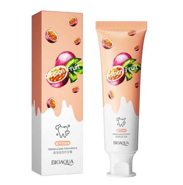 BioAqua зубная паста отбеливающая со вкусом маракуйи Passion Fruit Bubble Soda Toothpaste 100гр