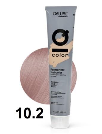 Dewal Cosmetics Крем-краска для волос IQ Color 10/2 экстра светлый перламутровый блонд 90мл