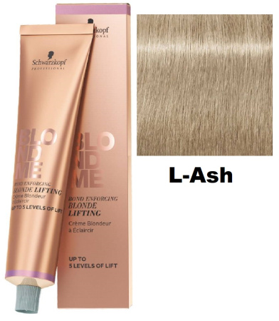 Schwarzkopf BlondMe Крем-краска осветляющая для волос пепельный (L-Ash) 60мл