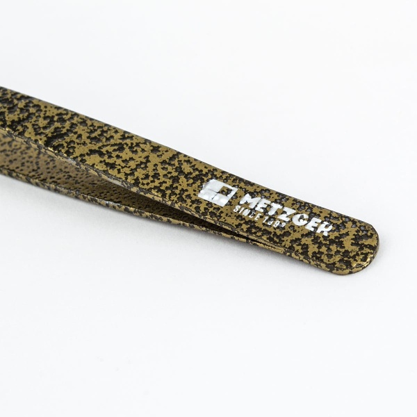 Metzger/Syndicut Пинцет для бровей скошенный PT-361 R/D, леопардовый