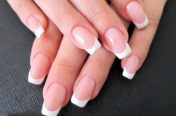 Полоски для французского маникюра, мягкий квадрат