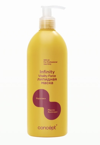 Concept Infinity Маска восстанавливающая Vitality Force Hair Mask Keratin+ 1000мл