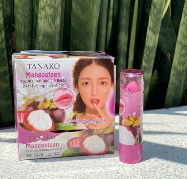 Tanako бальзам для губ проявляющийся с ароматом мангустина Mangoosteen Lip Balm 3,5гр