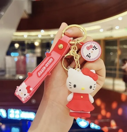 Брелок Хелло Китти платье красное (Hello Kitty)