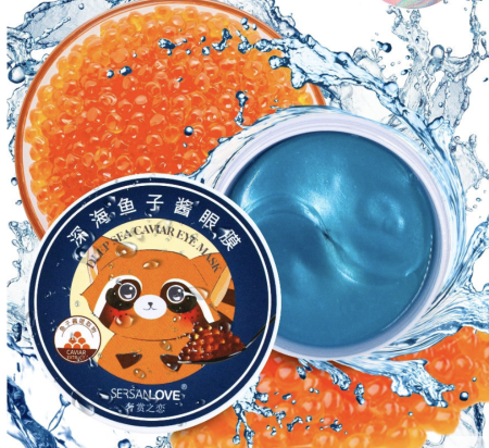 Патчи под глаза с экстрактом красной икры Sersanlove Deep Sea Caviar, 60шт