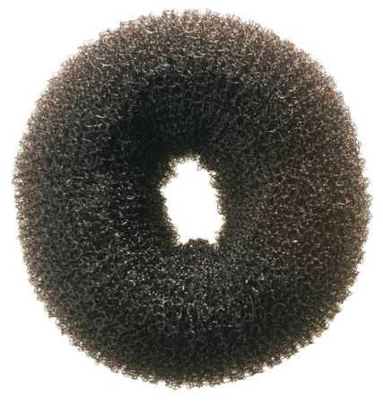 Валик для волос сетка черный d 6 см